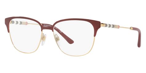 Burberry Women's BE1313Q Eyeglasses Bordeaux/Light Gold 